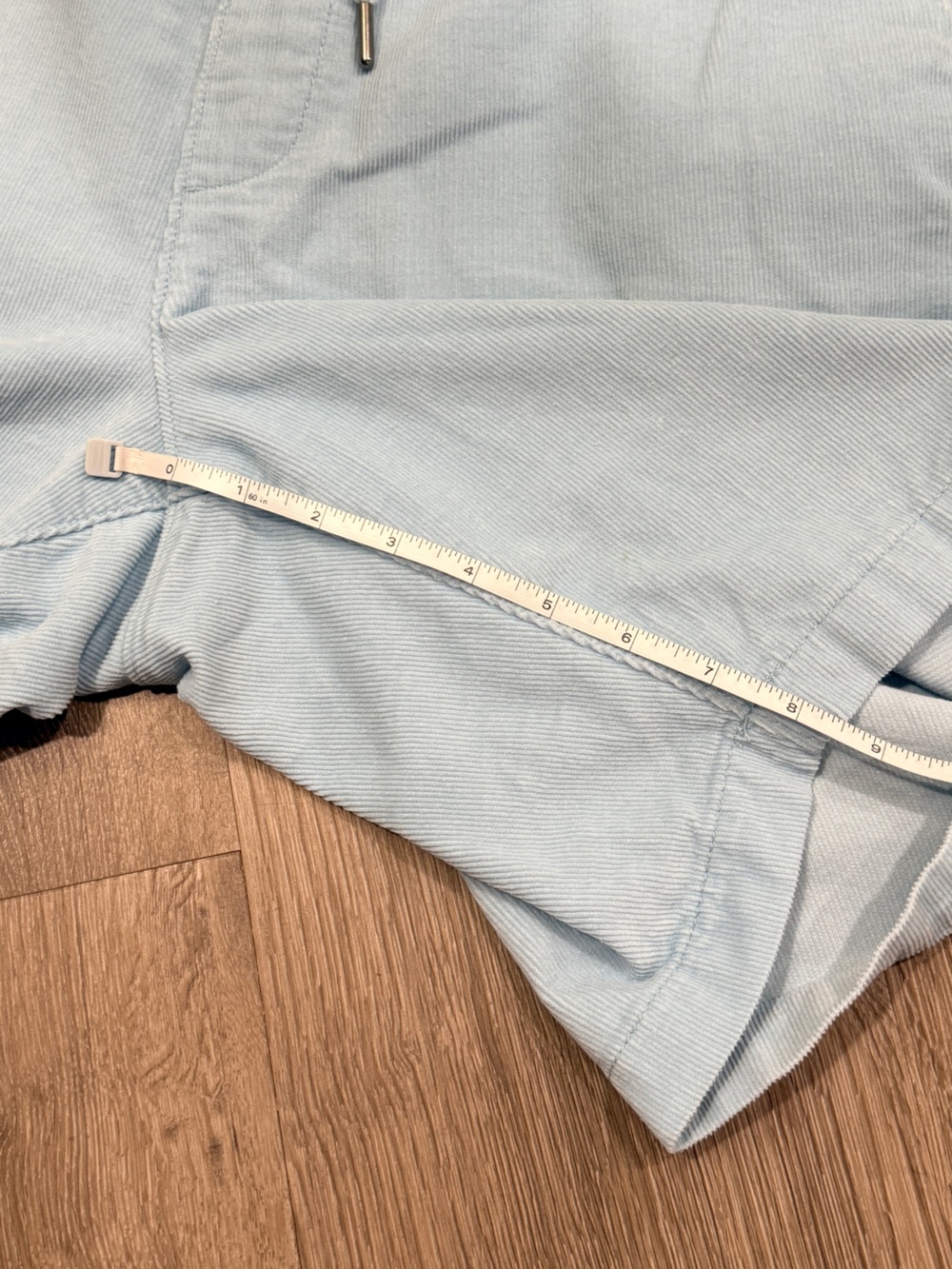 Sonoma Men's Light Blue Corduroy Drawstring Shorts Size 36 - Picture 7 of 9